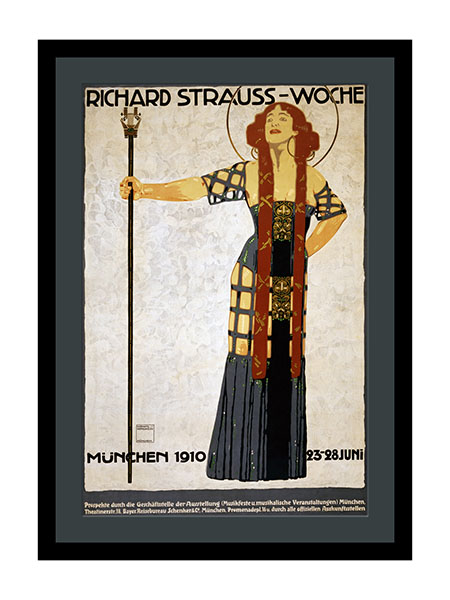 Richard Strauss Woche Festival Poster By Ludwig Hohlwein 1910