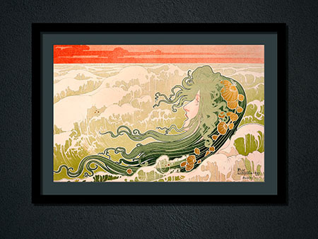The Wave By Henri Privat Livemont Vintage Art Nouveau Poster 1897