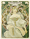 Reverie By Alphonse Mucha Vintage Art Nouveau Poster 1898
