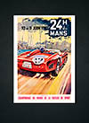Le Mans 24h Vintage Racing Car Poster 1961 1935 Print
