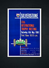 Silverstone Trophy Racing Vintage Motor Racing Poster 1961 Print