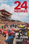 24 Heures Du Mans Vintage Racing Poster 1967