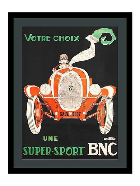 Votre Choix Une Super Sport BNC Motor Car Advertising Poster 1920