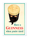 Have A Guinness When Youre Tired Vintage  Poster 1930s Print