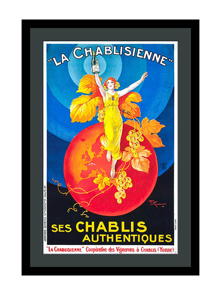 La Chablisienne French Wine Advertising Poster By Henry Le Monnier 1926