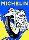 Michelin Tyres Vintage Motorcycle Advertising Poster 1959