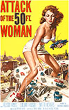 Attack Of The 50ft Woman Film Poster By Reynold Brown 1958