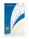 Gstaad Skiing Winter Resort Poster By Martin Peikert 1946 Print