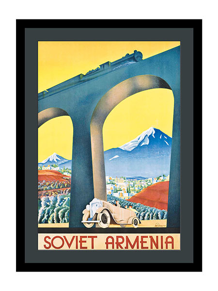 Soviet Armenia Train Travel Advertising Poster By Sergey Igumnov 1936