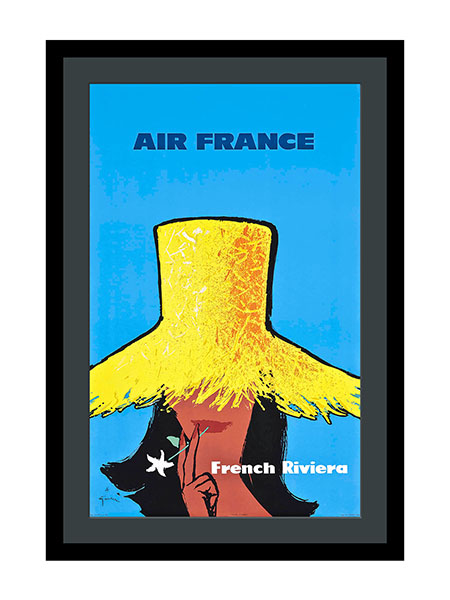 Air France French Riviera Advertising Poster By Renato De Zavagli 1963