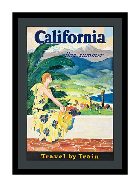 California This Summer Travel Advertising Poster 1930