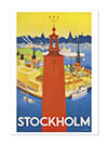 Stockholm Vintage Travel Poster 1936 Print